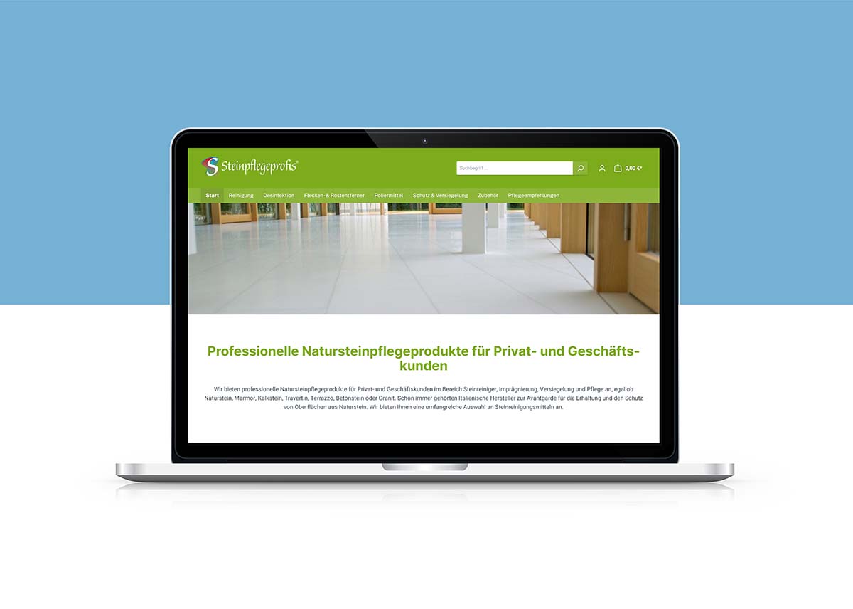 Shopware 6 Shop von Steinpflegeprofis
